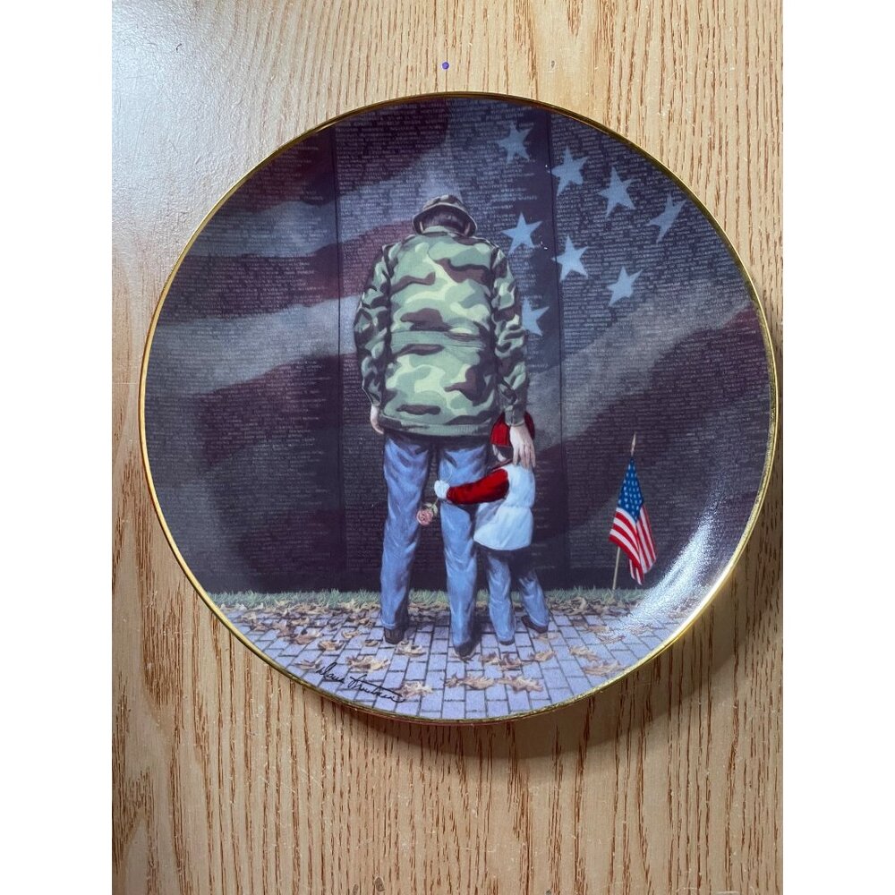 New Antique Collectible Limited Edition Collector Plate “Sharing The Memory”